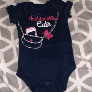 Navy onesie